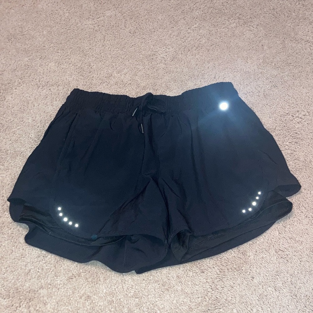 Black Athletic Shorts with Spandex